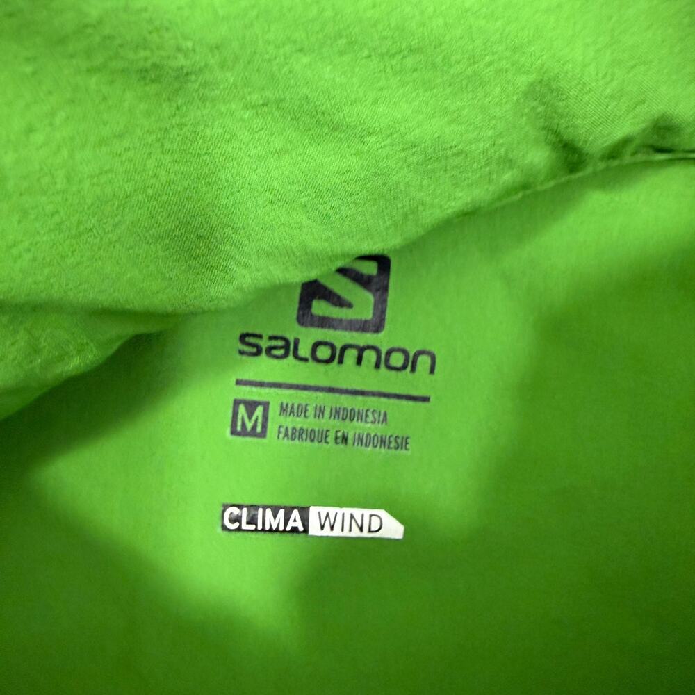 Salomon Lightweight Jacket Men's Medium Green Full Zip 2013 Windbreaker Outdoors - Picture 4 of 12